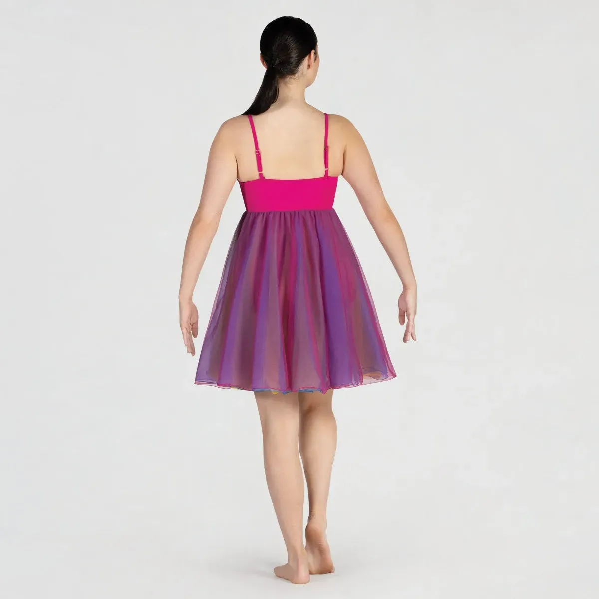 1st Position Empire Line Dress with Multi-colour Layers