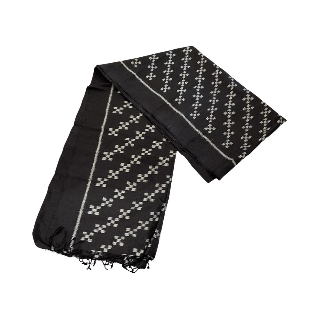 Black Silk Scarf