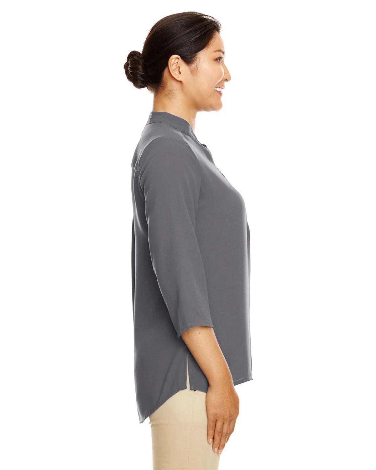 Devon & Jones Ladies' Perfect Fit™ 3/4-Sleeve Crepe Tunic