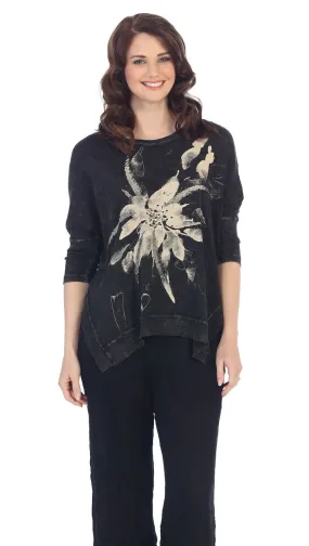 Floret Mineral Washed Cotton Dolman Sleeve Top