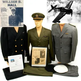 Original U.S. WWII USN Pilot Distinguished Flying Cross KIA Named Grouping