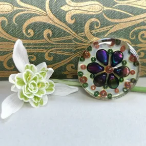 Shimmer - silver plated brooch